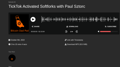 TickTok Activated Softforks with Paul Sztorc