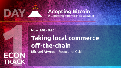 Taking local commerce off-the-chain